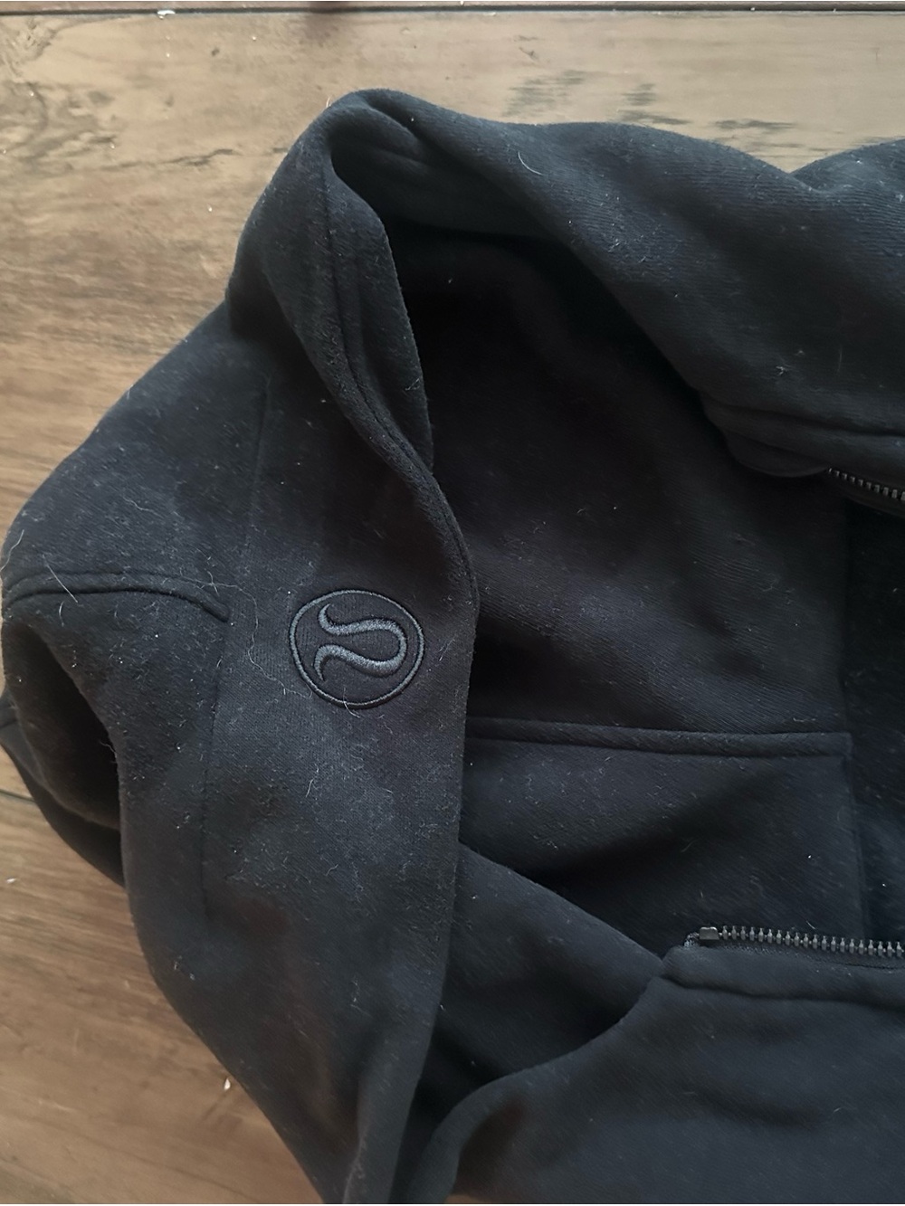lululemon athletica Black Half-Zip Hooded Pullover - Picture 3 of 4